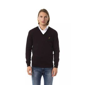 Uominitaliani Brown Merino Wool Men Men's Sweater